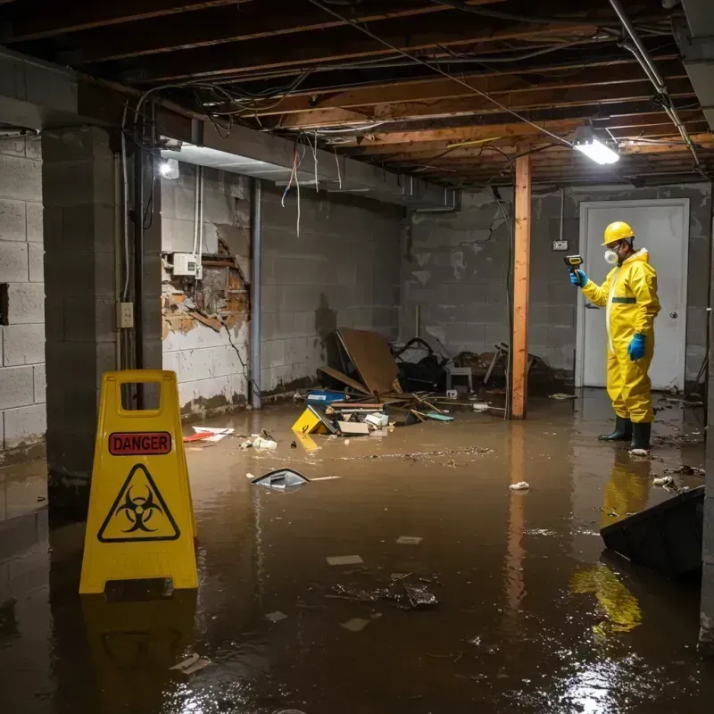 Flooded Basement Electrical Hazard in Lakewood, IL Property